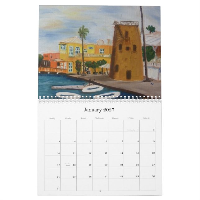 St. Croix: Meine bunte Insel durch Kunst… Kalender (Jan 2027)
