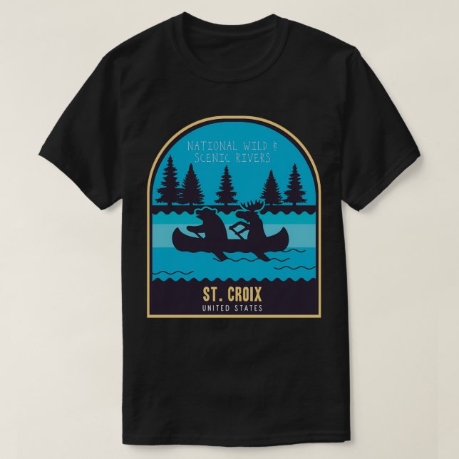 St Croix RiverNational River USA T-Shirt (Design vorne)