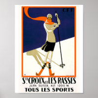 St. Croix Schweiz Skifahren Vintag