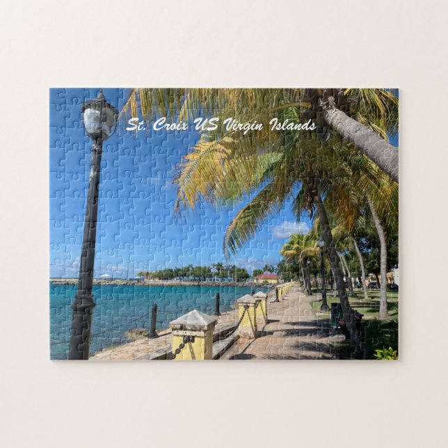 St. Croix US Jungfrau Islands Frederiksted Tropica Puzzle (Horizontal)