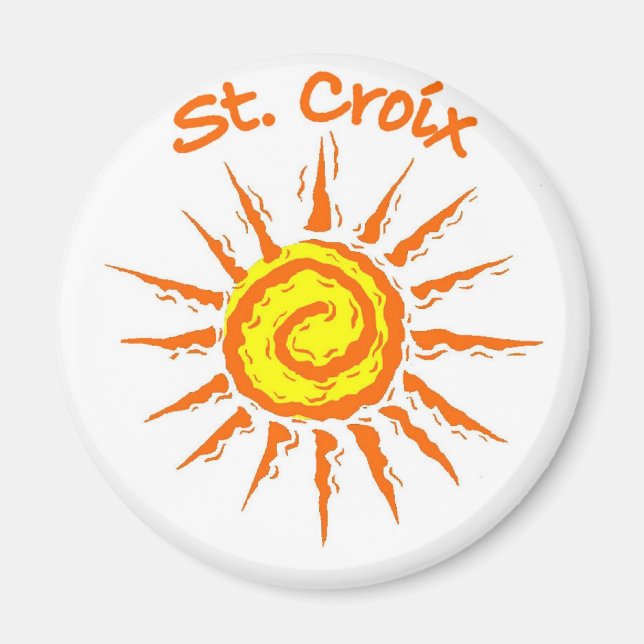 St. Croix, US-Jungfrau Magnet (Vorne)