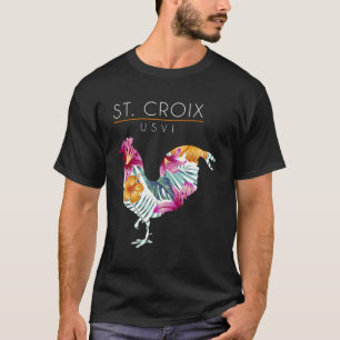 St Croix Usvi Blume Hibiskus T-Shirt