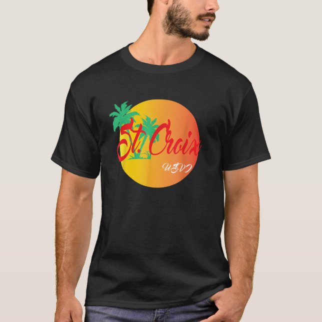 St Croix USVI Vacation Paradise T Shirt (Vorderseite)