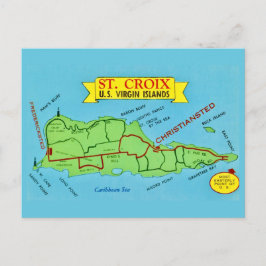 St Croix Vintage Postcard Postkarte