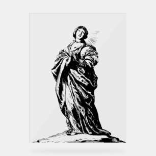 St. Cunera von Rhenen Jungfrau und Märtyrer Acrylschild