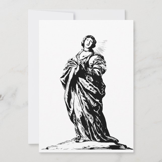 St. Cunera von Rhenen Jungfrau und Märtyrer Einladung (Vorderseite)