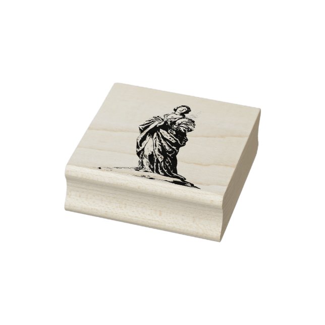 St. Cunera von Rhenen Jungfrau und Märtyrer Gummistempel (Stempel)