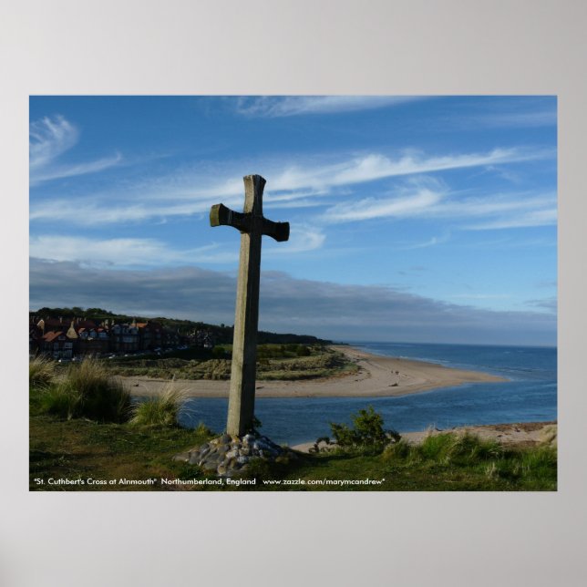 St. Cuthbert's Cross, Alnmouth Northumberland Poster (Vorne)