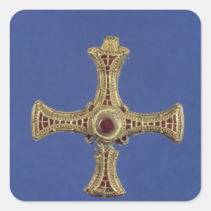 St. Cuthberts Cross Quadratischer Aufkleber