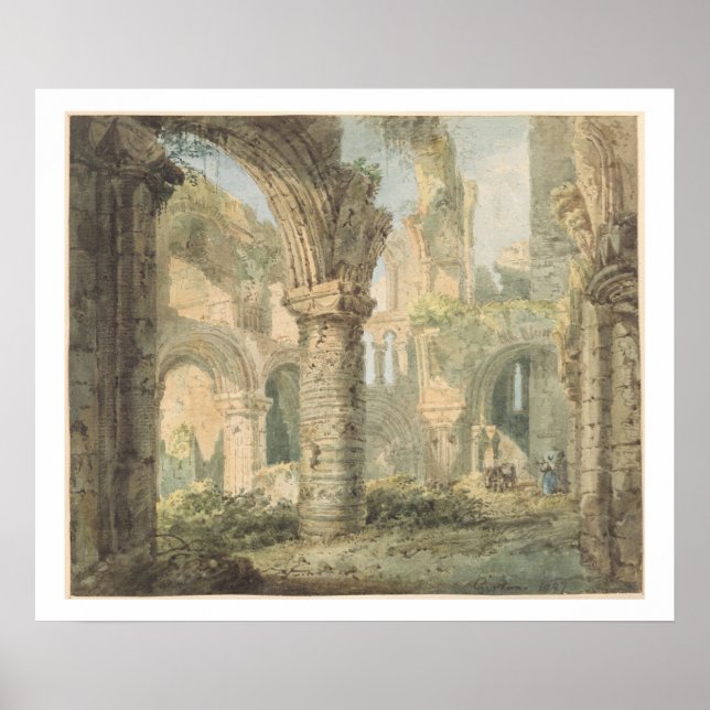 St. Cuthbert's Heilige Insel, 1797 (w/c über Bleis Poster (Vorne)