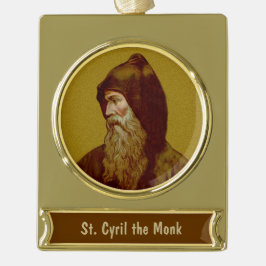 St. Cyril the Monk (M 002) Banner-Ornament Gold