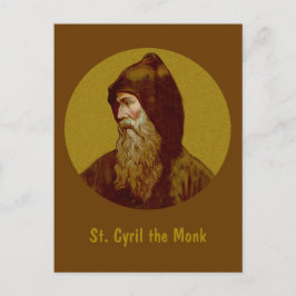 St. Cyril the Monk (M 002) Vertikale Postkarte