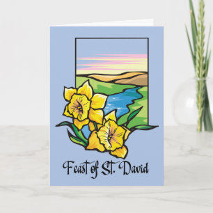 St. David Daffodils Fest mit freiem Himmel Karte