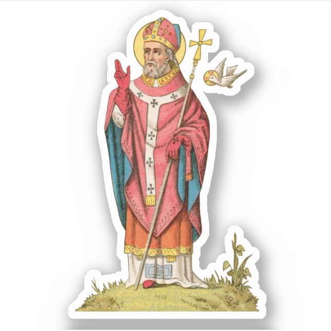 St. David of Wales (P 001) 1-Up - Contour Aufkleber (Vorderseite)
