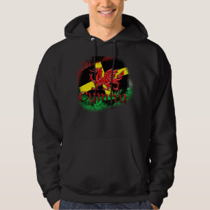St David TagesHoodie mit Flagge, Waliser-Drache Hoodie
