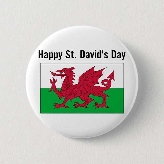 St. David's Day 2 Button (Vorderseite)