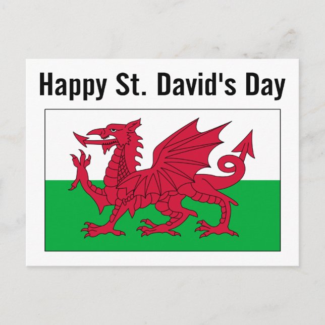 St. David's Day 2 Postkarte (Vorderseite)