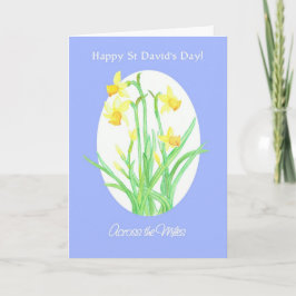 St. David's Day Daffodils Card, Across the Miles Karte