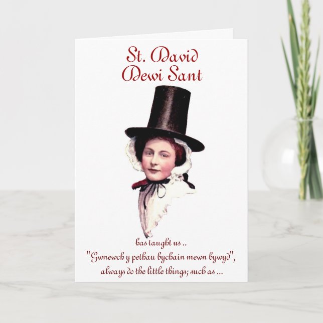 St. David's Day Gruß Karte (Vorderseite)