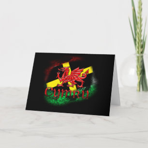 St. David's Day Grußkarte mit walisischem Drachen Karte