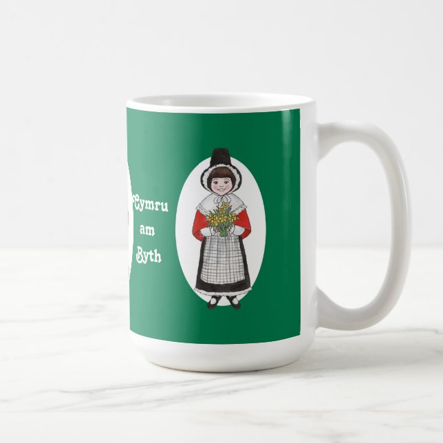 St. David's Day, walisische Kostüme, Tasse zum Per (Rechts)