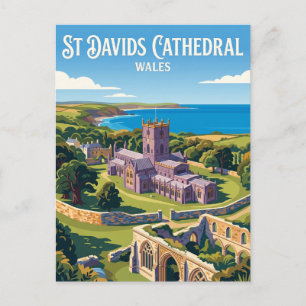 St Davids Kathedrale Wales Postkarte