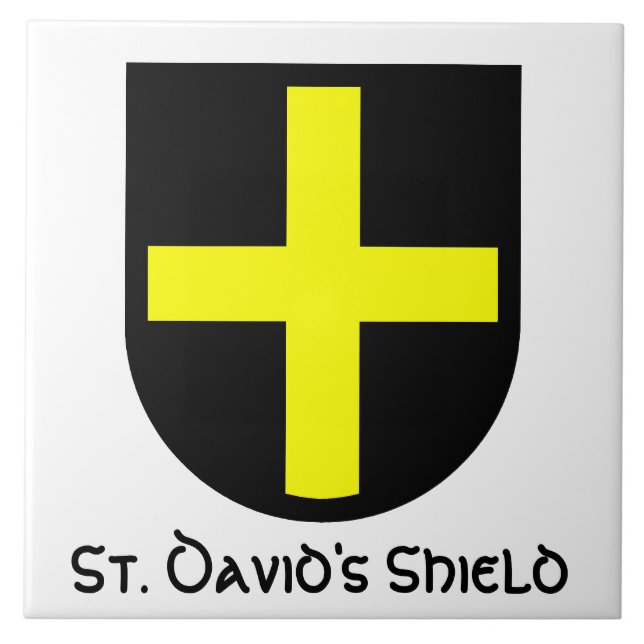 St. David's Shield Fliese (Vorderseite)