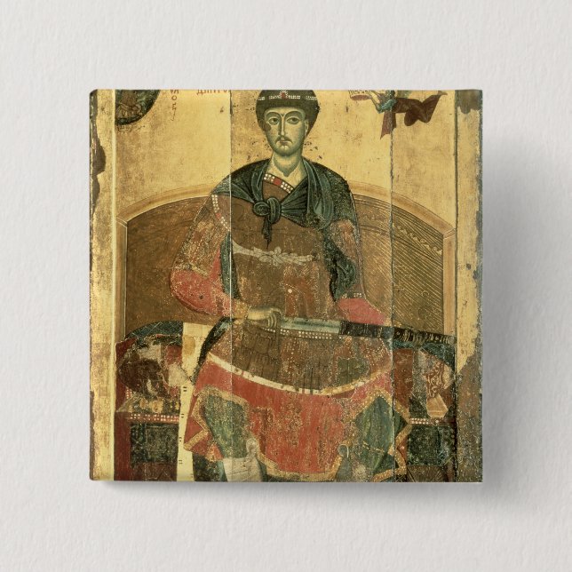 St. Demetrius von Salonica, 12. Jahrhundert Button (Vorderseite)