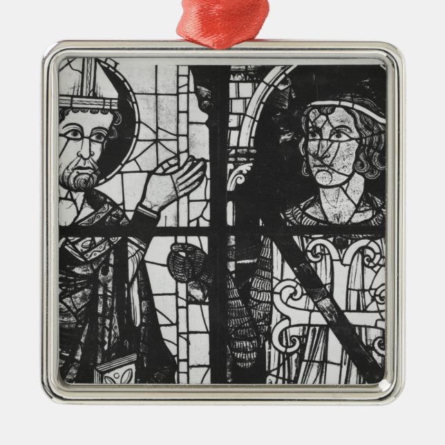 St Denis, welches dem Ritter das oriflamme mild Silbernes Ornament (Vorne)