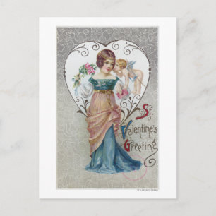 St. Der Gruß-Amor des Valentinsgrußes Feiertagspostkarte