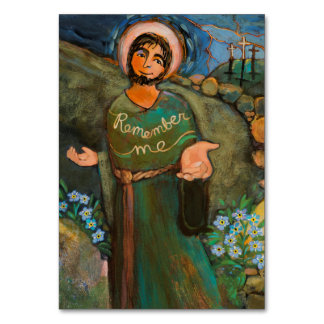 St. Dismas, die Gute-Dieb-Gebet-Karte Tischnummer