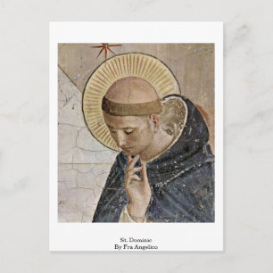 St. Dominic By Fra Angelico Postkarte