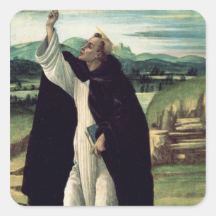 St. Dominic, c.1498-1505 Quadratischer Aufkleber
