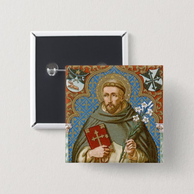 St. Dominic de Guzman (BK 011) Button (Vorne & Hinten)