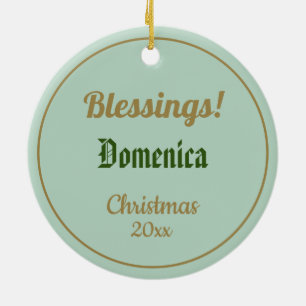 St. Dominic de Guzman (BK 07) Keramik-Schmuckanhän Keramik Ornament