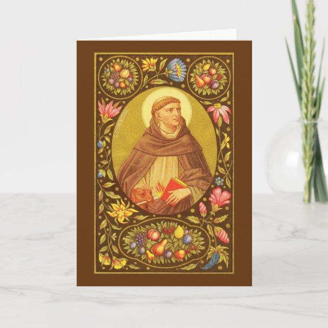 St Dominic de Guzman (PM 02) Blank Greeting Card Karte (Vorderseite)