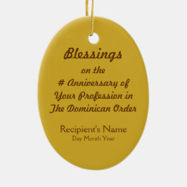 St. Dominic de Guzman (PM 02) Keramikornament