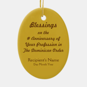 St. Dominic de Guzman (PM 02) Keramikornament