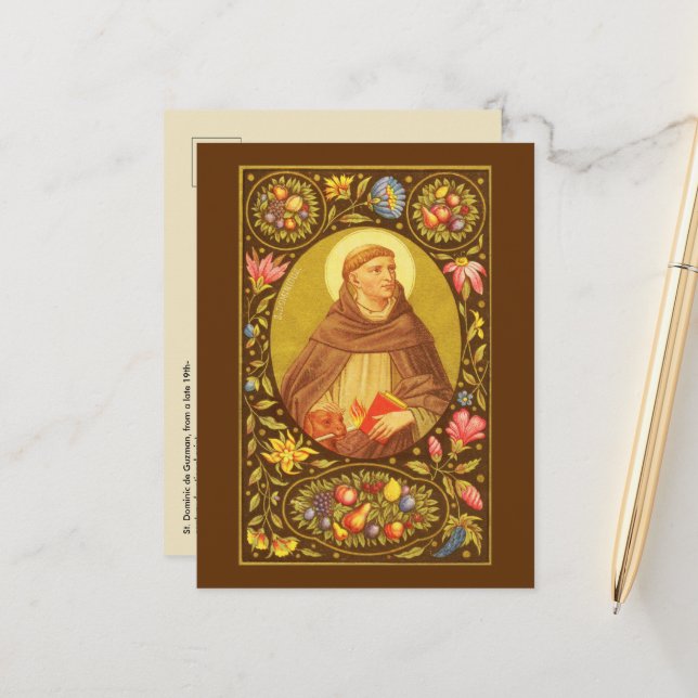 St. Dominic de Guzman (PM 02) Postkarte 2 (Vorderseite/Rückseite Beispiel)