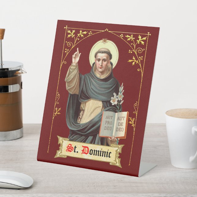 St. Dominic Preaching (BEN 002) Sockelschild (In SItu)