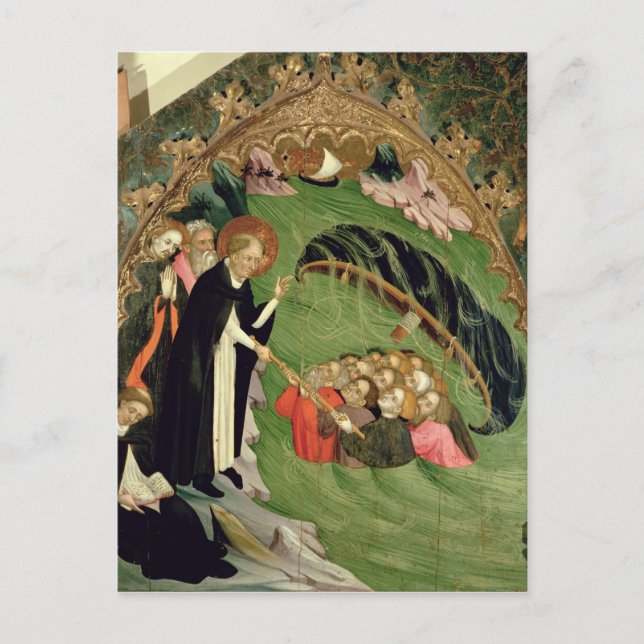 St. Dominic Rescuing Shipwrecked Postkarte (Vorderseite)