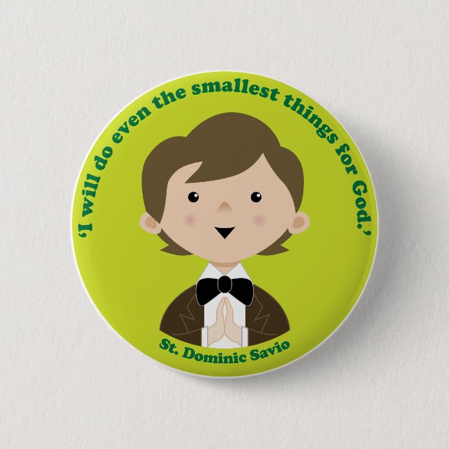 St Dominic Savio Button (Vorderseite)