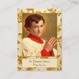 St Dominic Savio Communion Remembrance Prayer Card Visitenkarte