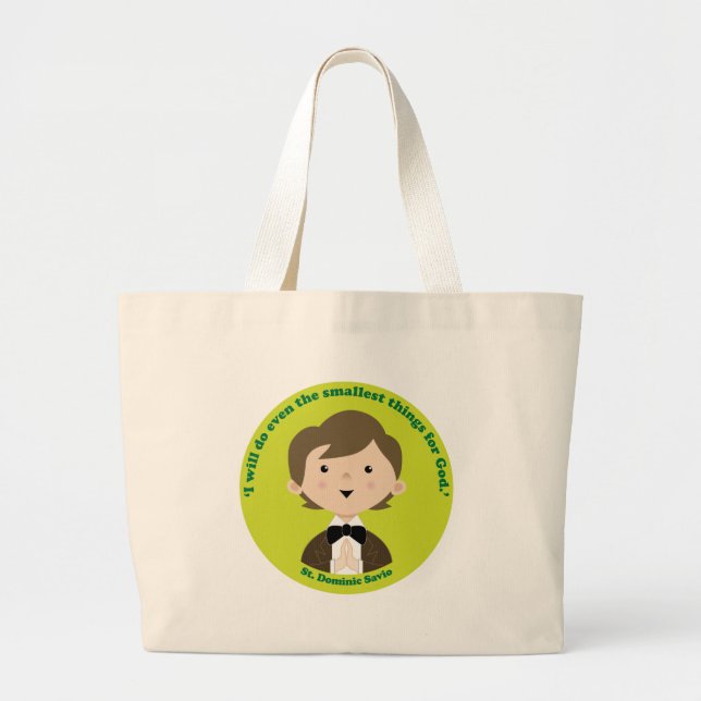 St Dominic Savio Jumbo Stoffbeutel (Vorne)