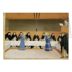 St Dominic und seine Begleiter gefüttert durch