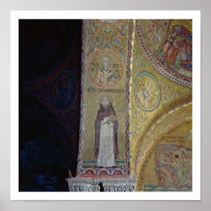 St. Dominic und St. Nikolaus, Mosaik im Atrium Poster