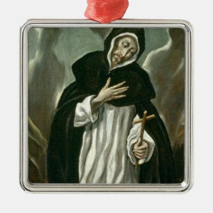 St Dominic von Guzman Silbernes Ornament