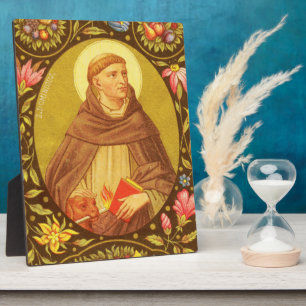 St. Dominik (PM 02) 8"x10" Plakette 2 mit Staffele Fotoplatte