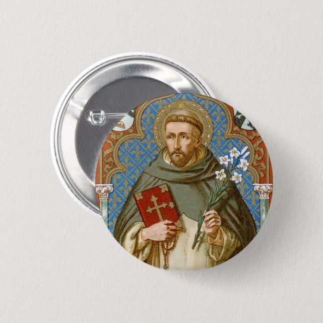 St. Dominikus de Guzman (BK 011) Button (Vorne & Hinten)