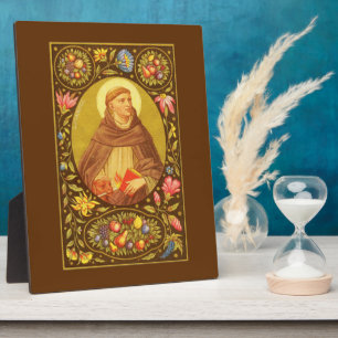 St. Dominikus (PM 02) 8"x10" Plakette 1 mit Staffe Fotoplatte